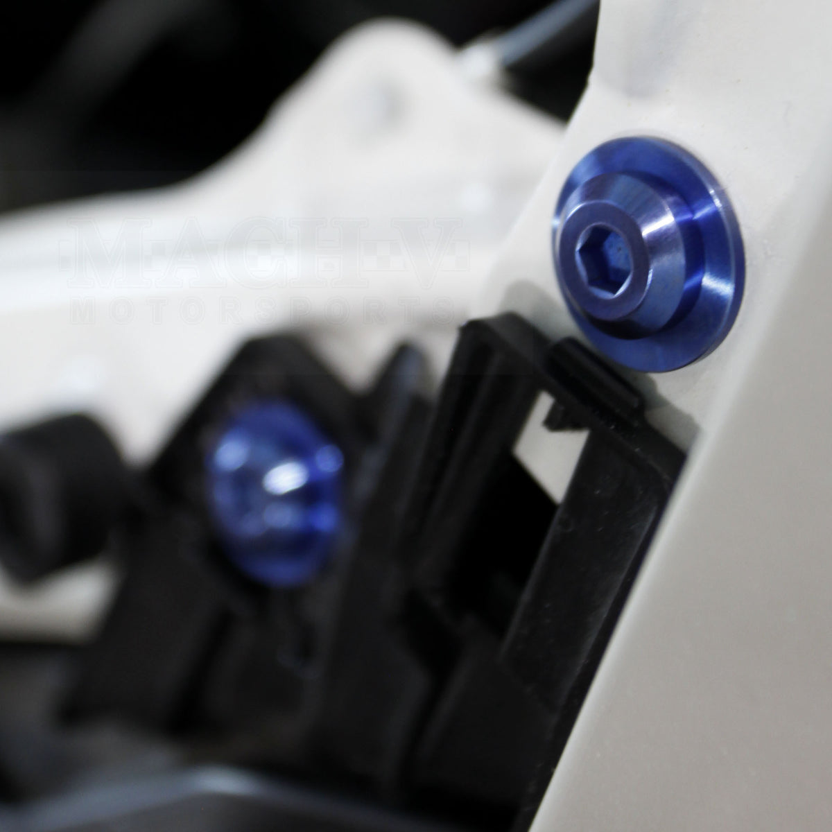 Blue Ti fasteners on BRZ