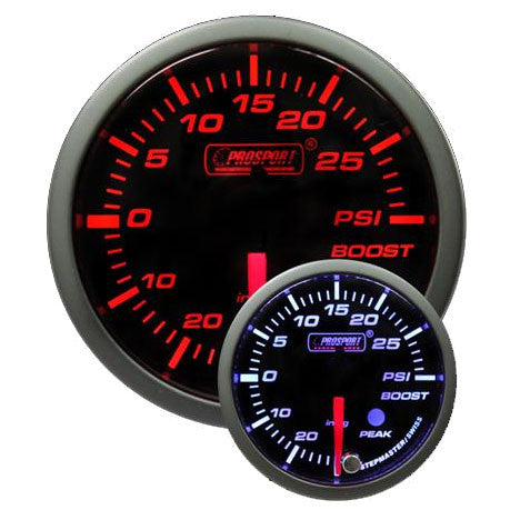 Prosport Premium Peak/Warning Boost Gauge - 60mm