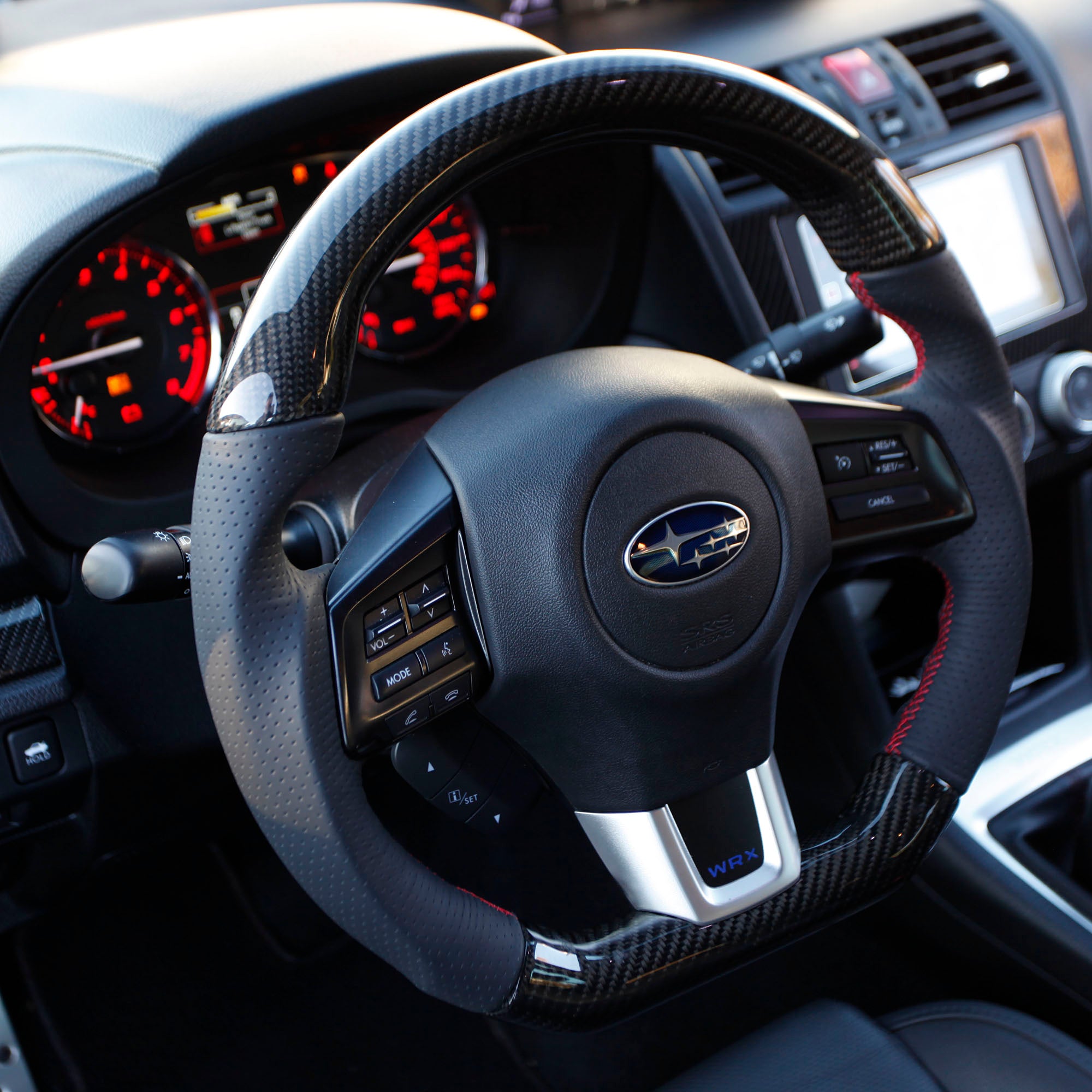 Carbon Fiber/Leather Steering Wheel 2015-2021 WRX/STI
