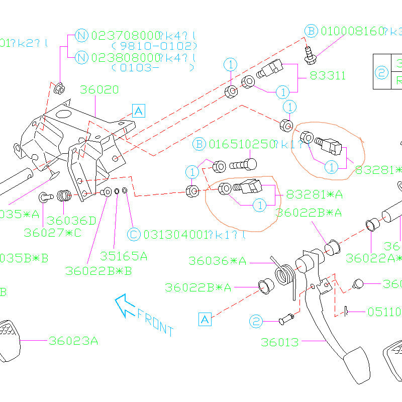 Subaru Clutch Switch 2002 2014 WRX STI FastWRX