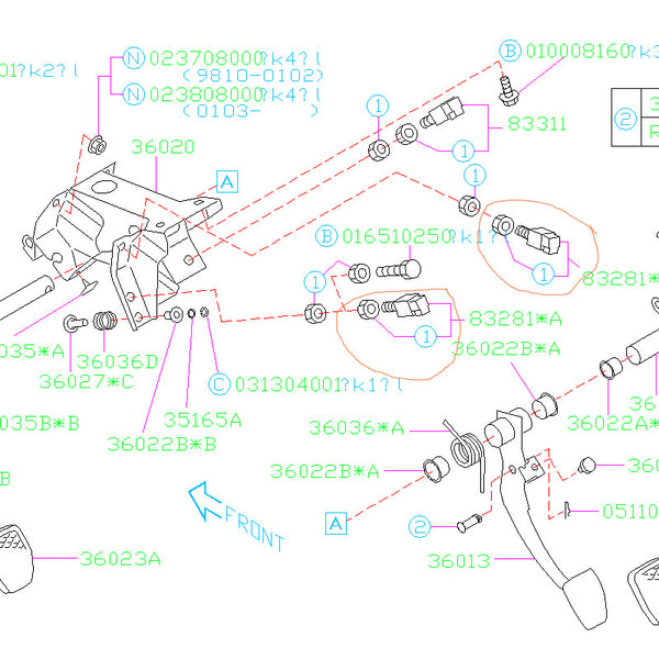 Subaru Clutch Switch 20022014 WRX/STI