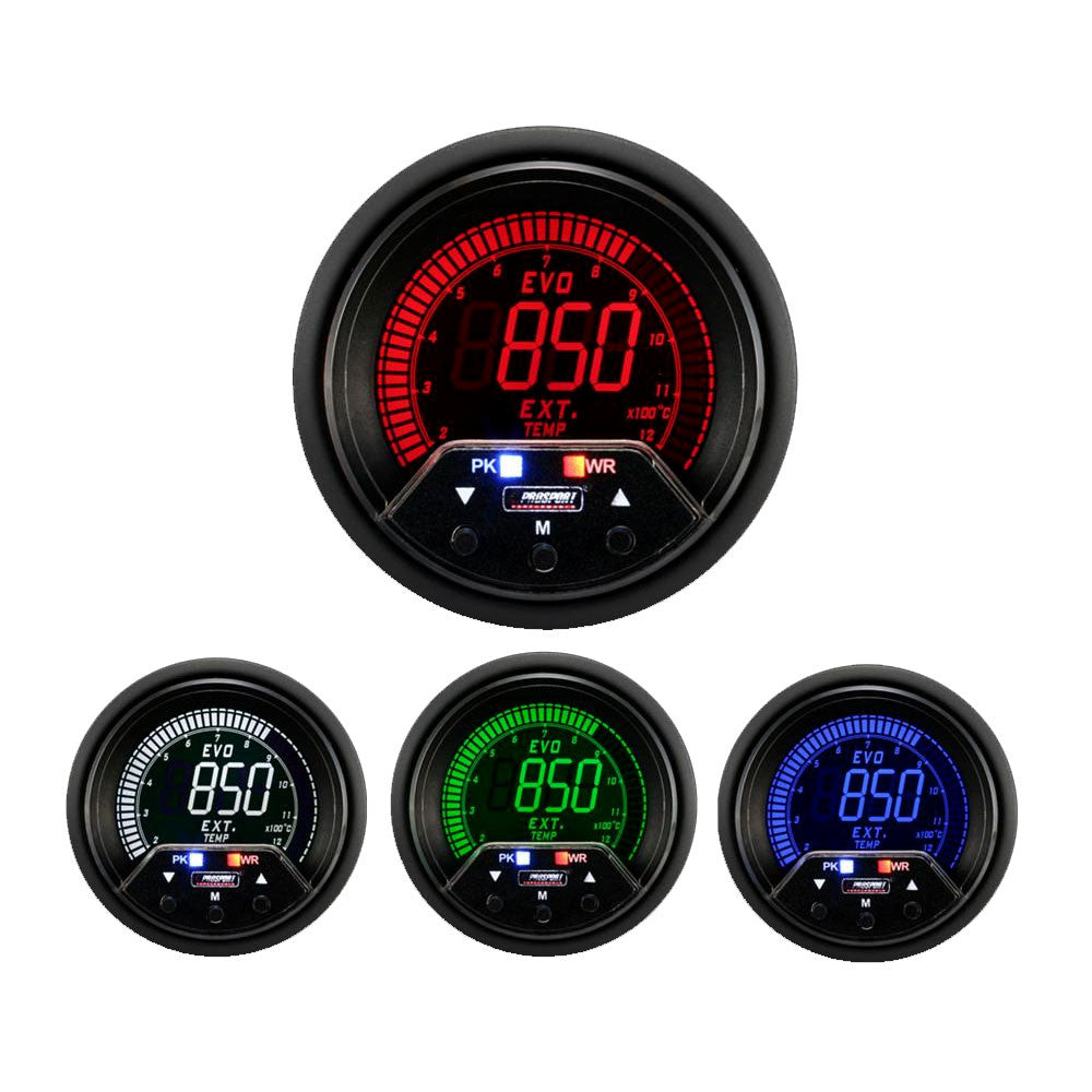 Prosport Premium Evo 60mm Exhaust Gas Temp Gauge