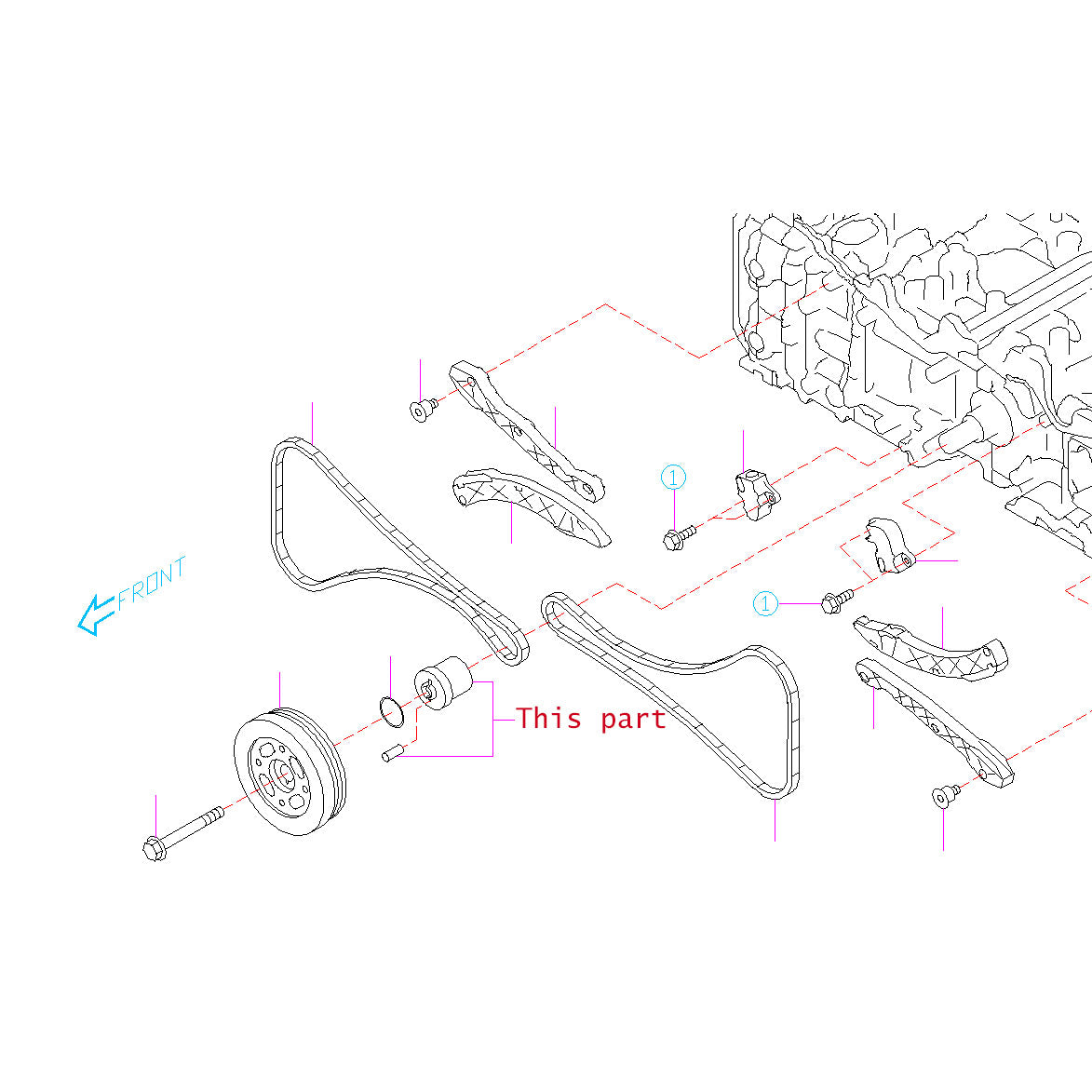 Subaru FA/FB Oil Pump Drive Inner Pulley Unit 2015-2021 WRX/2013-2021 BRZ,