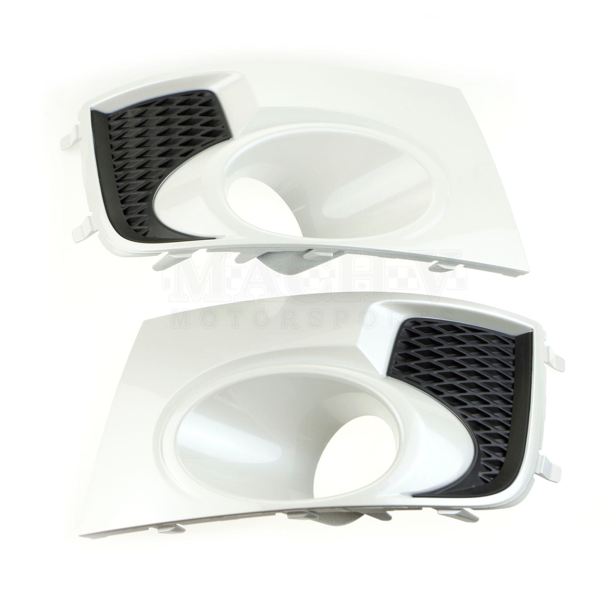 Front Fog Light Bezels For Subaru Impreza WRX STi 2011-2014, Pair Left & Right Black