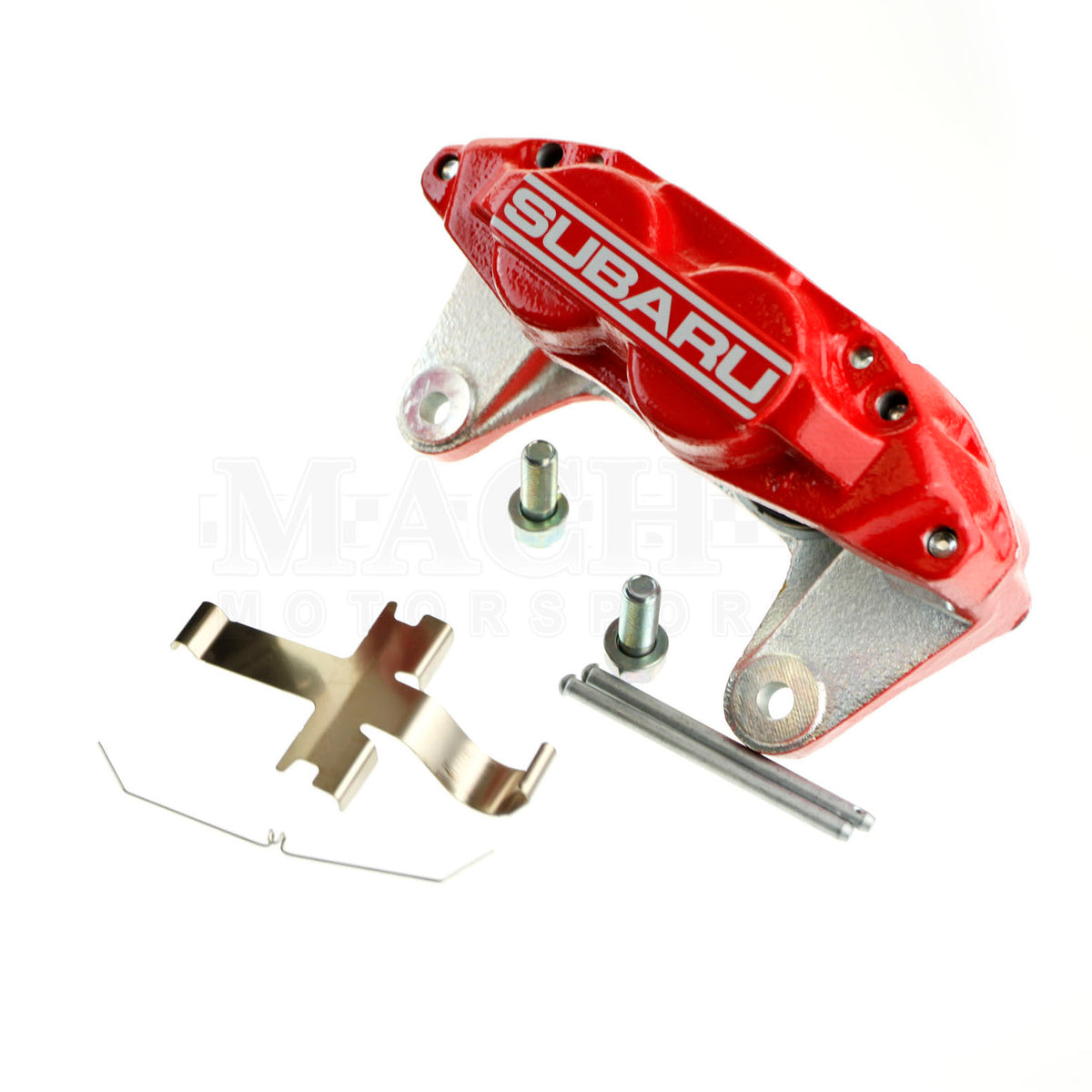 Subaru Red FHI Four-Pot Front Brake Caliper