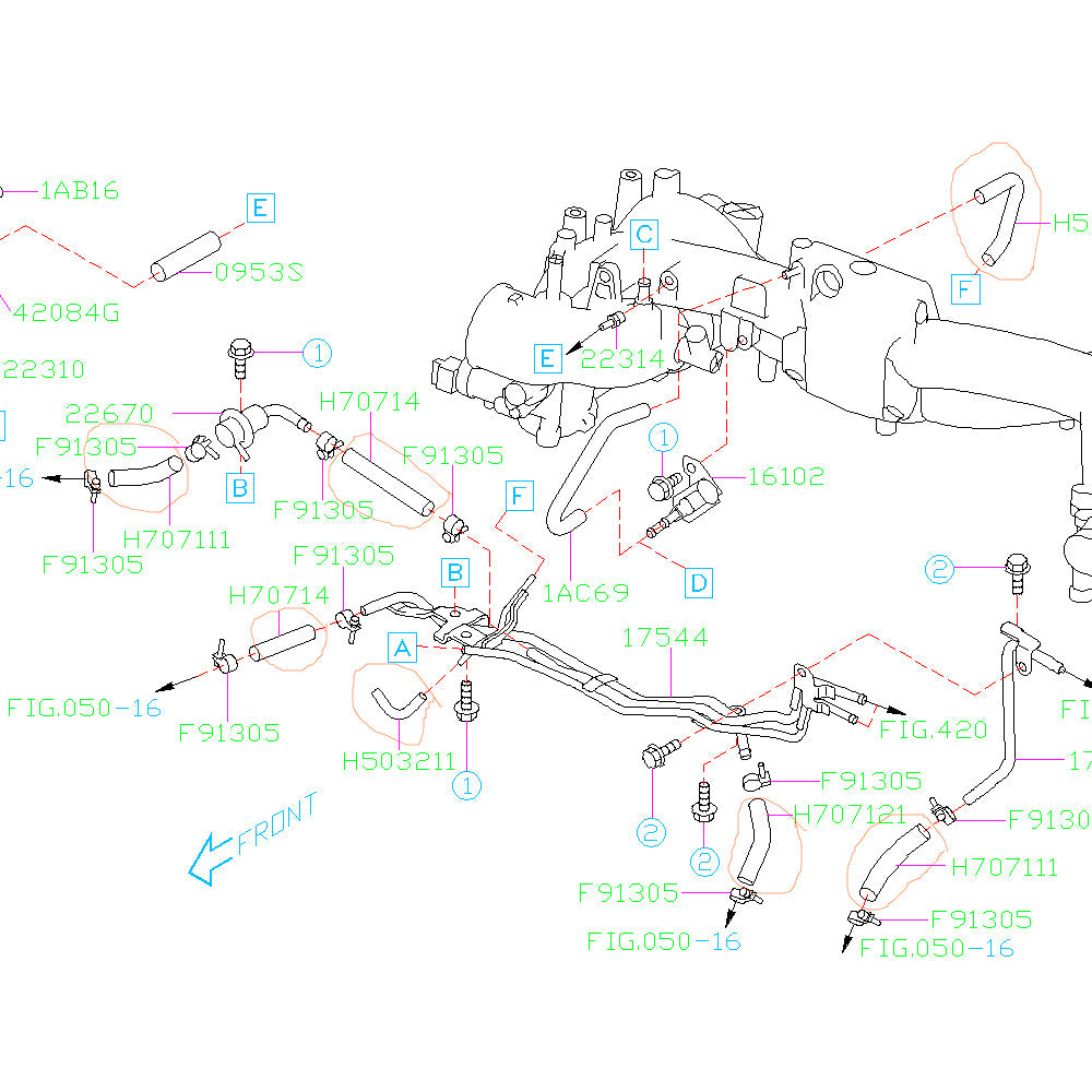 Subaru fuel cheap line replacement