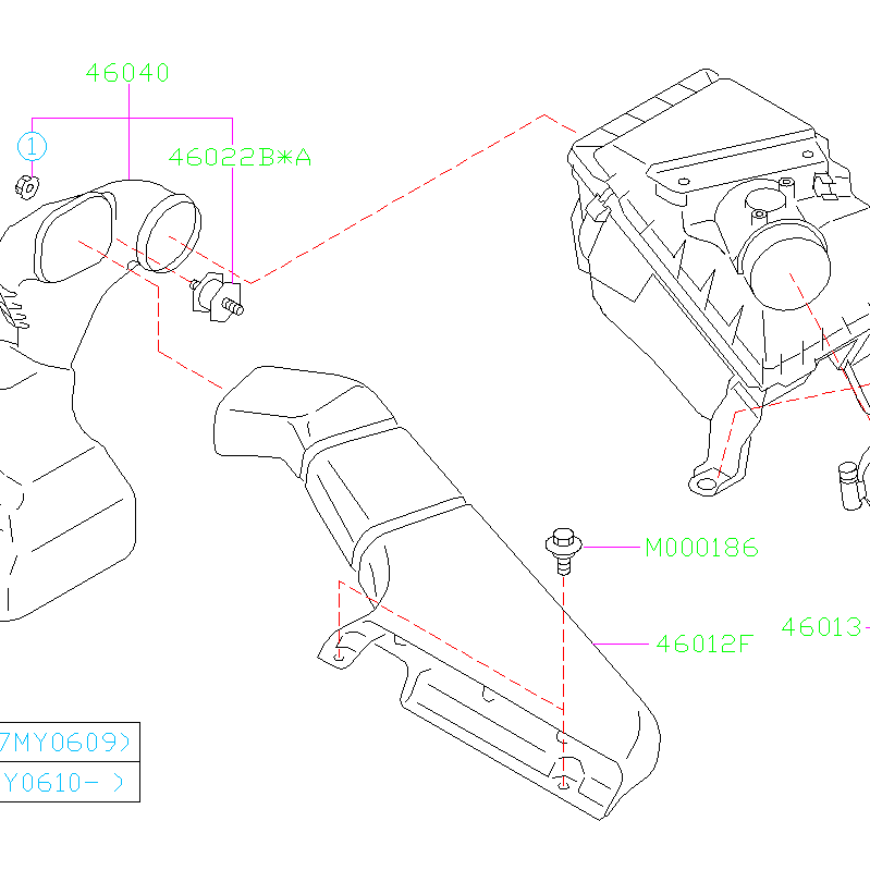 Subaru OEM Intake Duct Scoop 2002-2007 WRX/STI