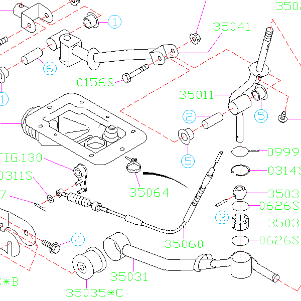 Subaru Reverse Lock Out Cable 2008-2021 STI