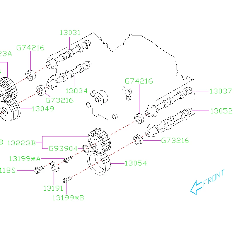 シードゥ RXT 2006年モデル 純正 Camshaft (部品番号420837851