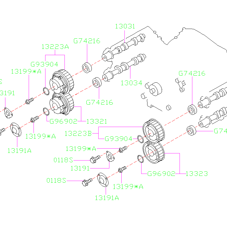 Subaru OEM Camshaft Gears 20082020 STI