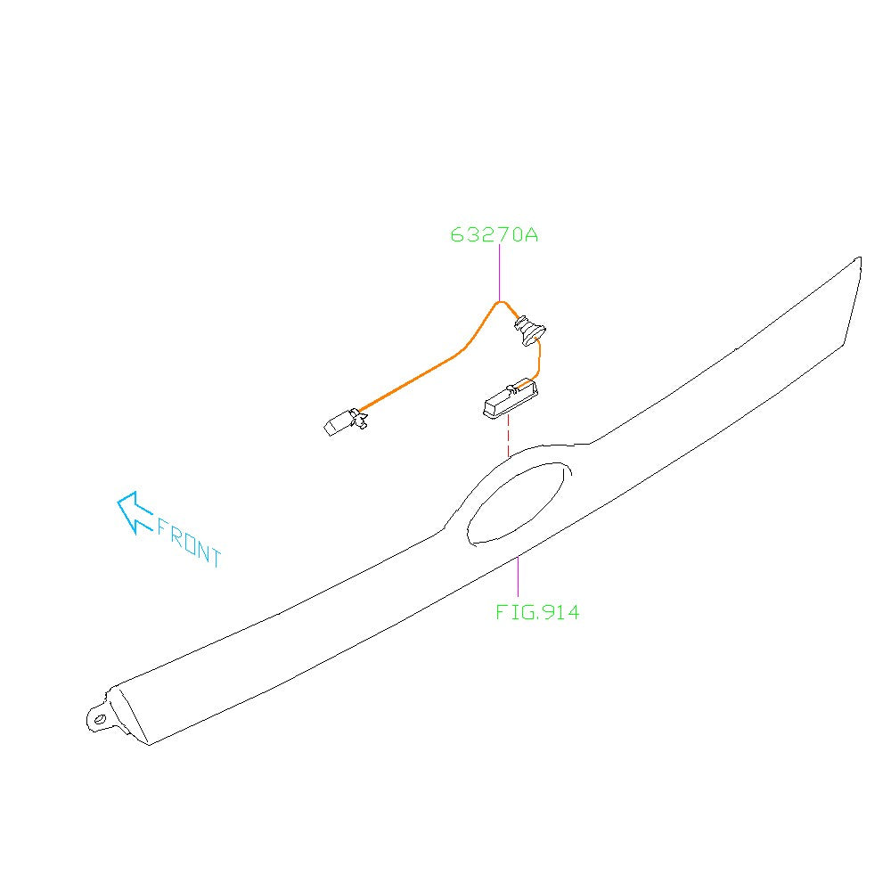 Subaru Hatch Button/Switch 2008-2014 WRX/STI