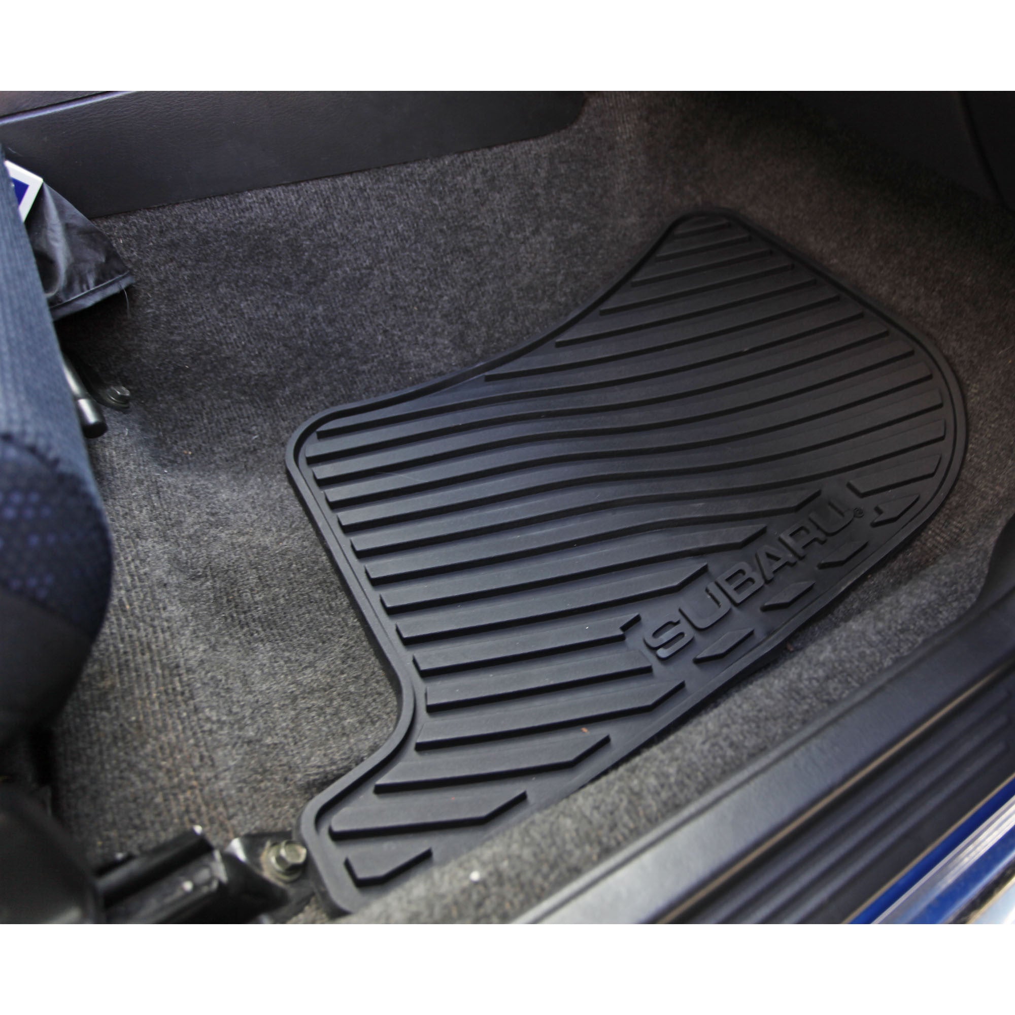 Rubber store car mats