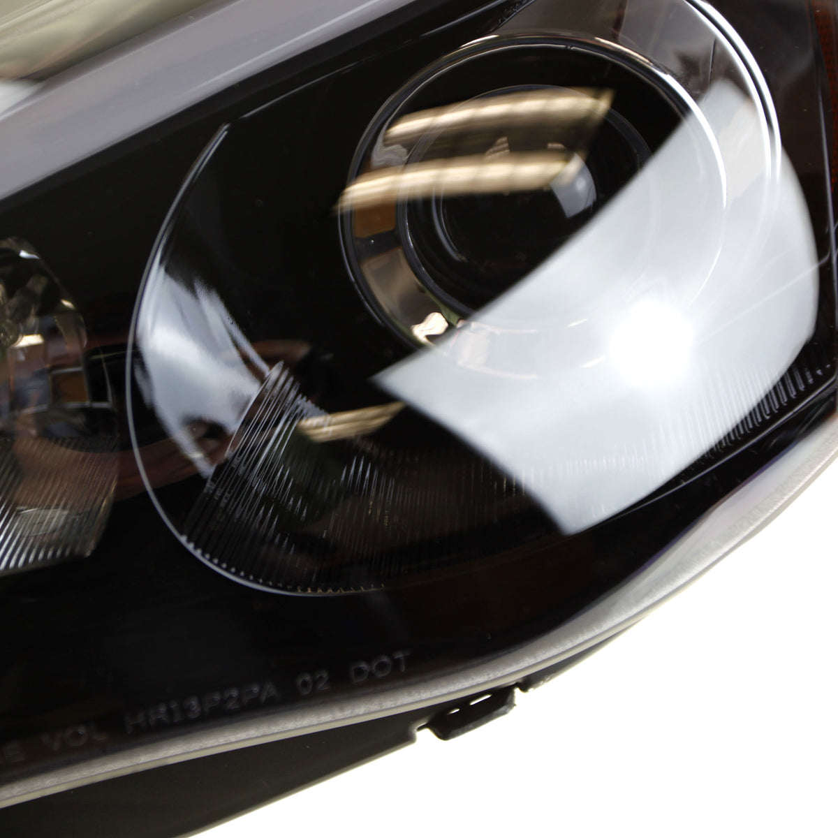 Gloss black Spec D headlamp 2008-2014 WRX