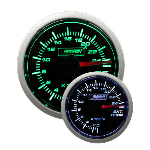 Prosport Performance Series Exhaust Gas Temperature (EGT) Gauge - 52mm