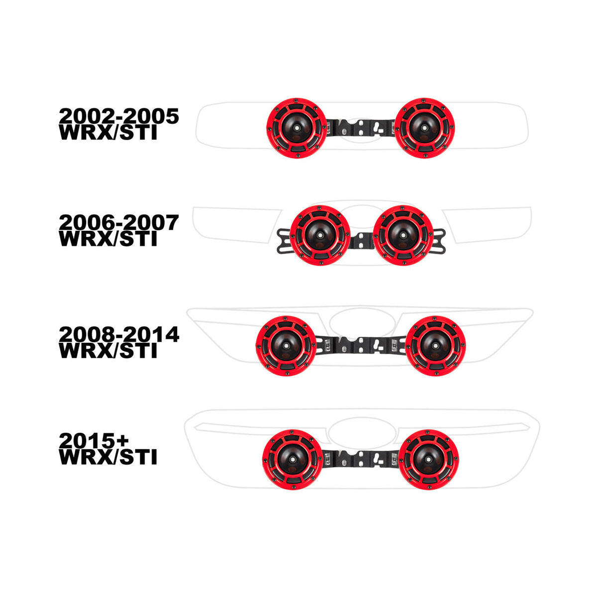 Grimmspeed BroTie Mounting Bracket For Hella Horns 2002-2021 Subaru