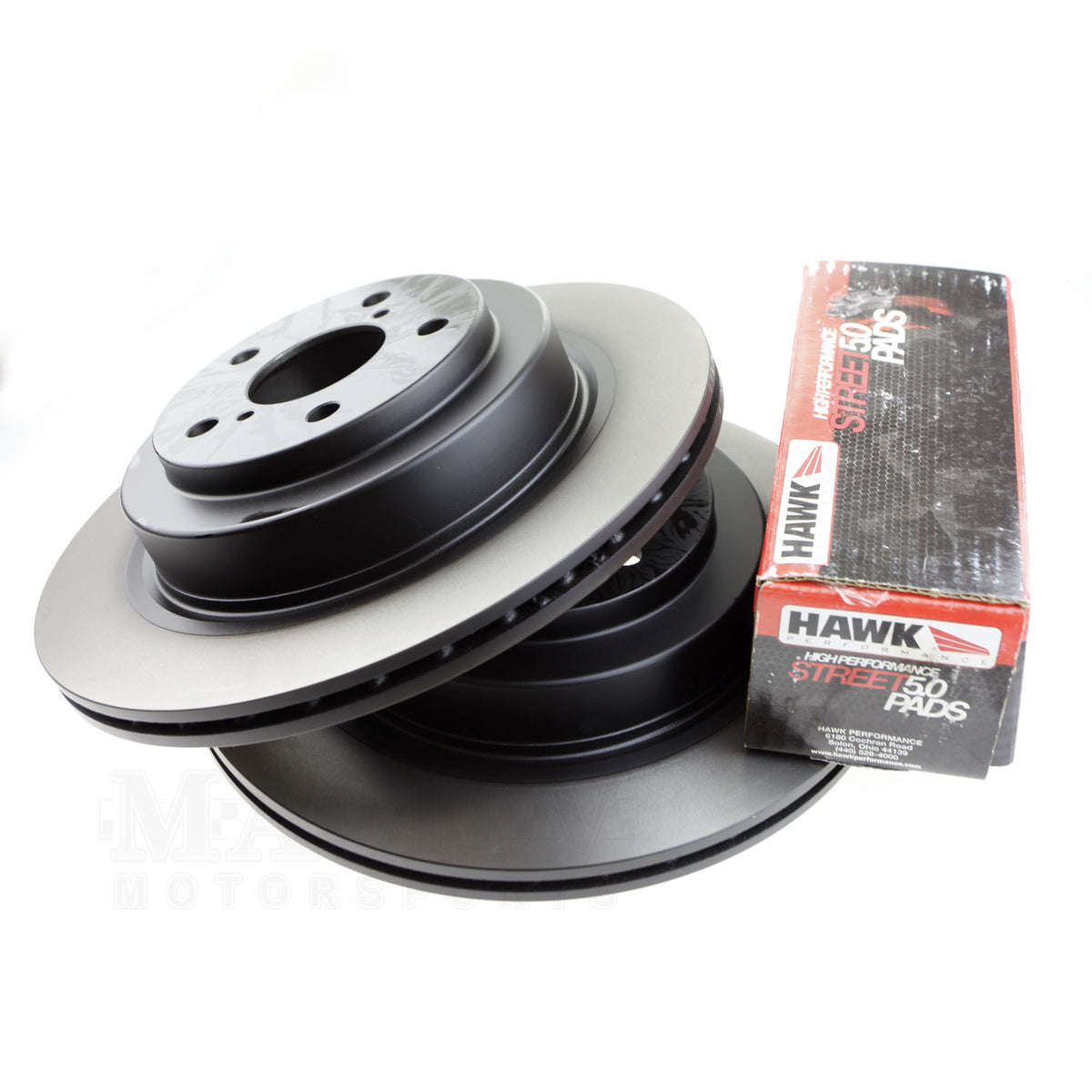 KNS/Hawk 5.0 Brake Kit 2006-2007 WRX Rear
