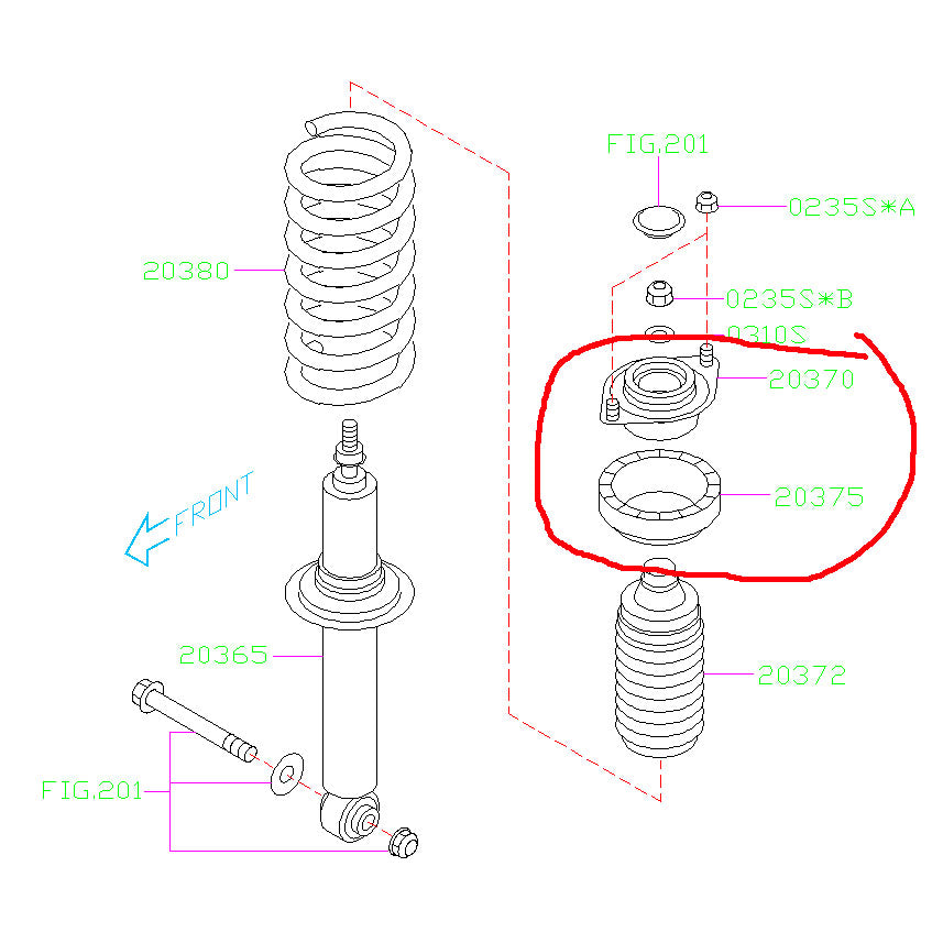 2005 subaru hotsell outback struts