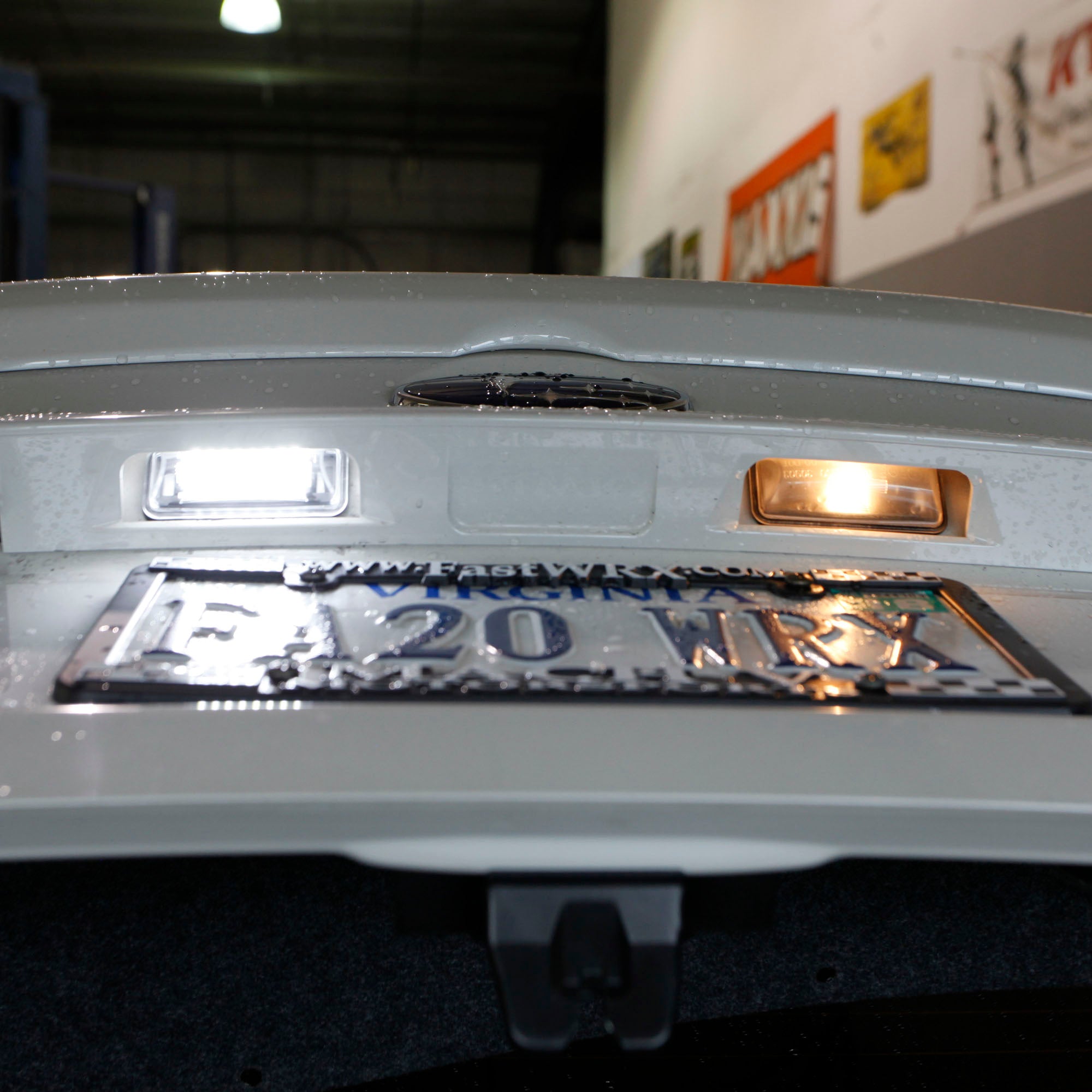 Lighted sale license plate