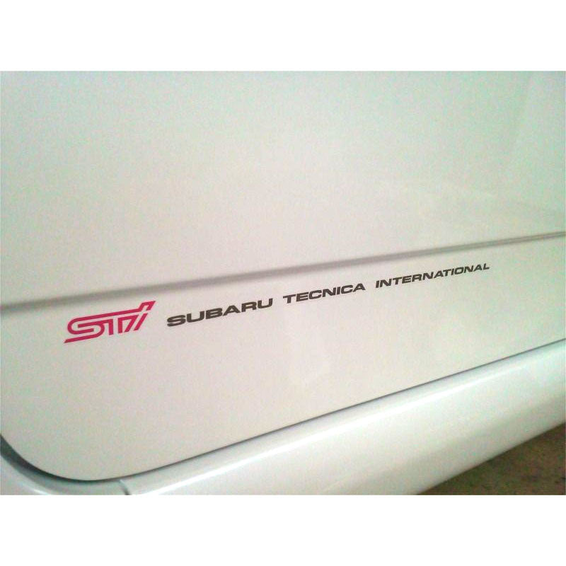 STi Door Decals Long