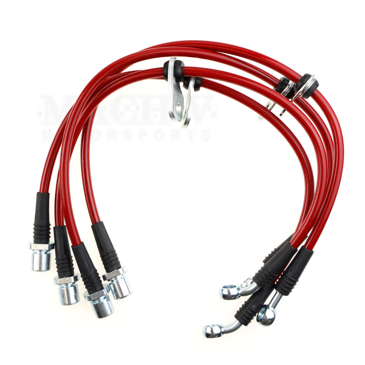 Mach V Stainless Steel Braided Brake Lines 2008-2014 WRX