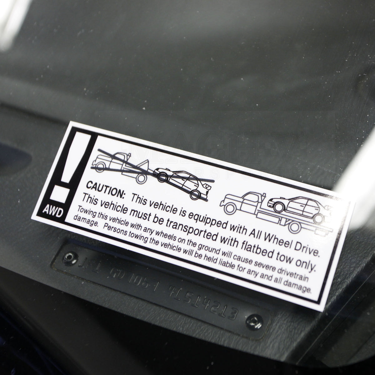 GD AWD Tow Decal