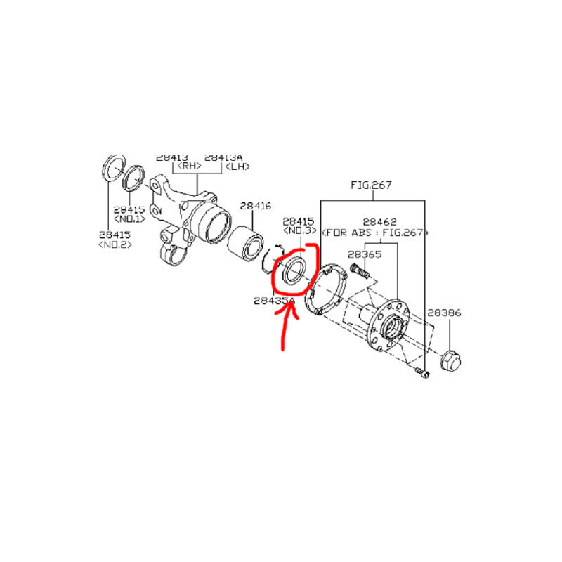 Subaru Axle Oil Seal 2002-2007 WRX STI
