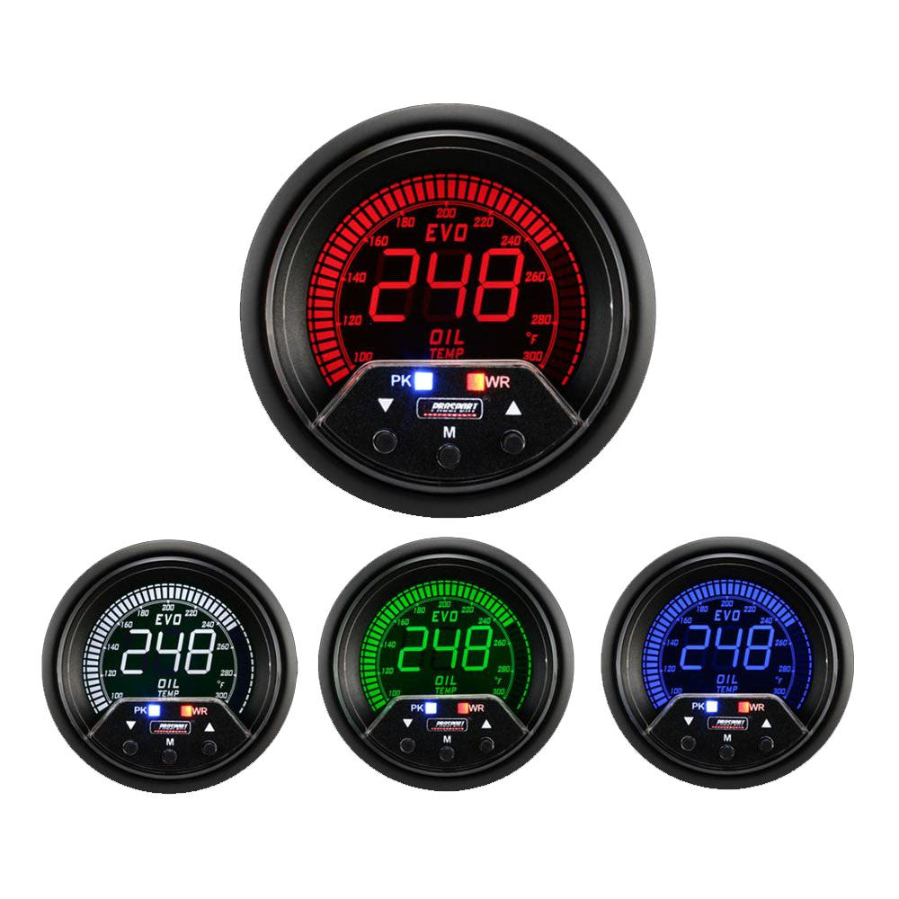 Prosport Premium Evo 60mm Oil Temperature Gauge