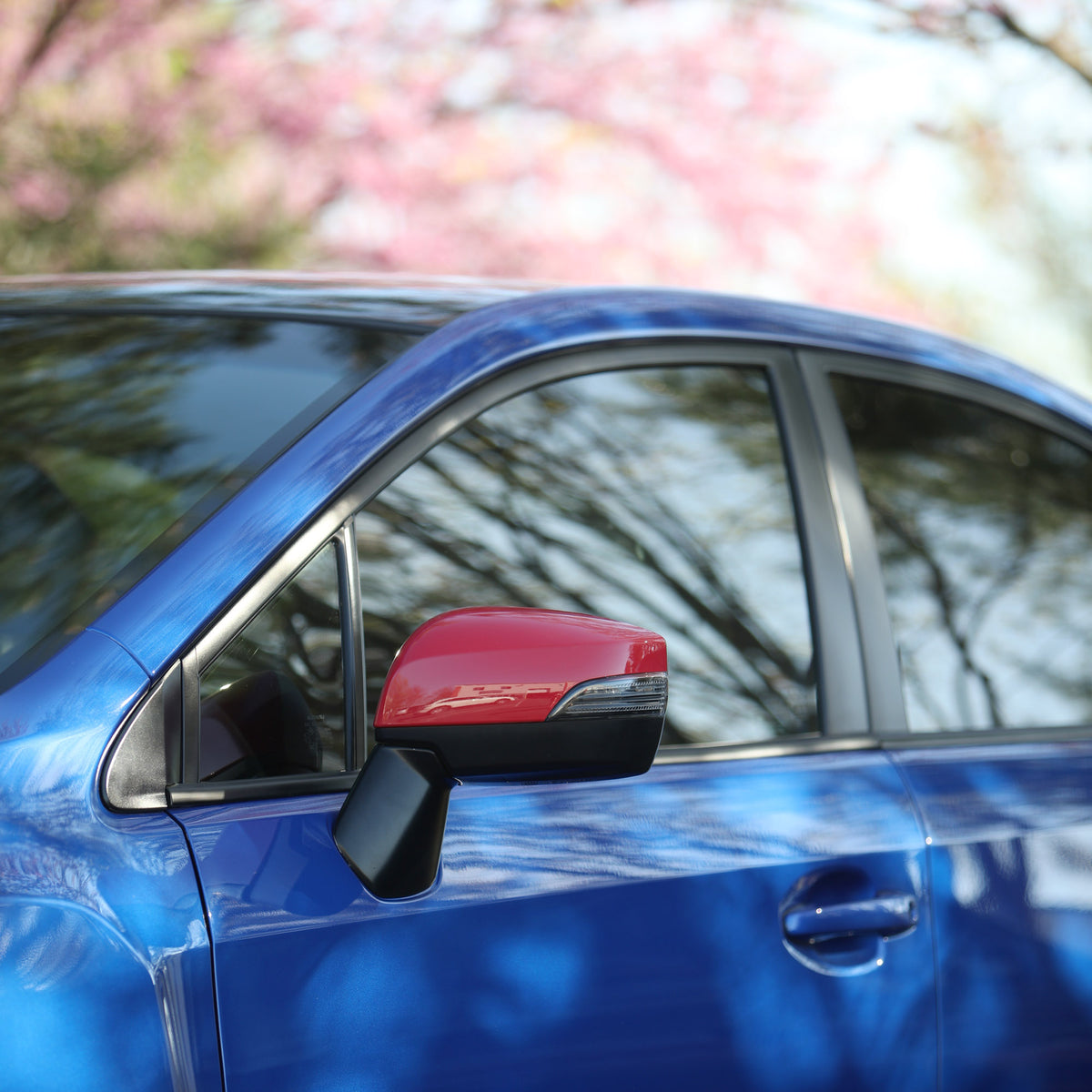 STI Cherry Red Mirror Covers 2015-2021 STI