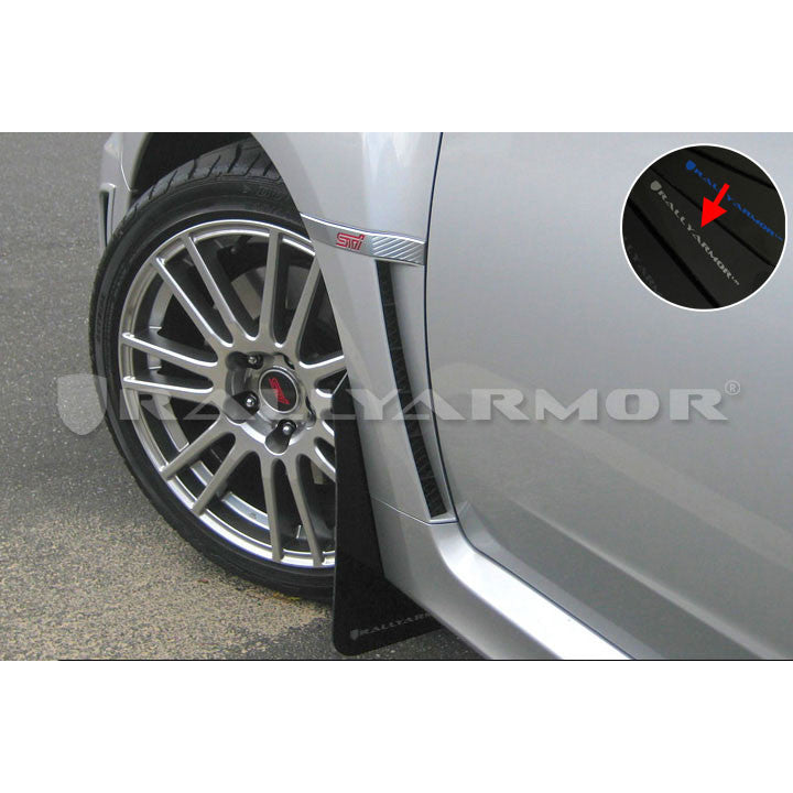 Rally Armor UR Mud Flaps Silver Logo