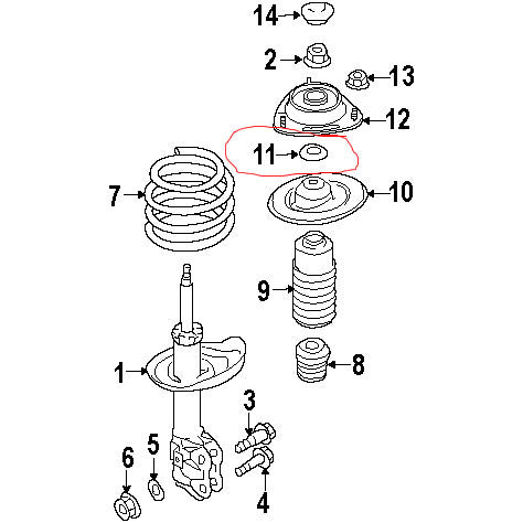 Subaru Conical Strut Washer - FastWRX.com Subaru Conical Strut Washer - FastWRX.com