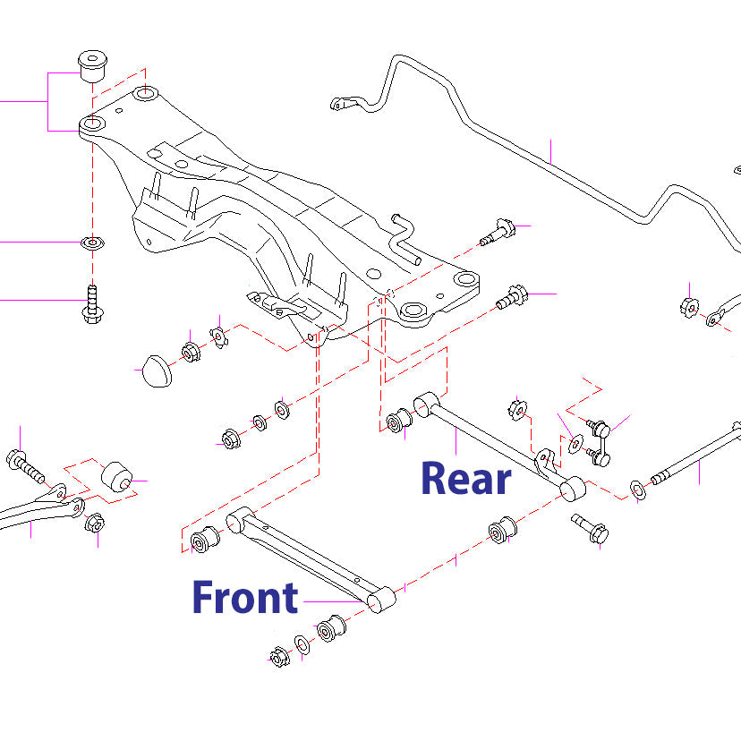 Subaru OEM Lateral Links 2004-2007 STI