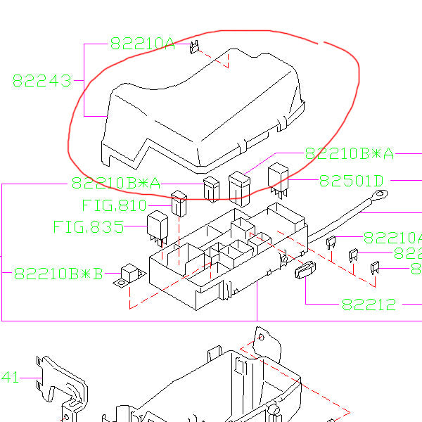 Subaru OEM Fuse Box Cover 2006-2007 WRX