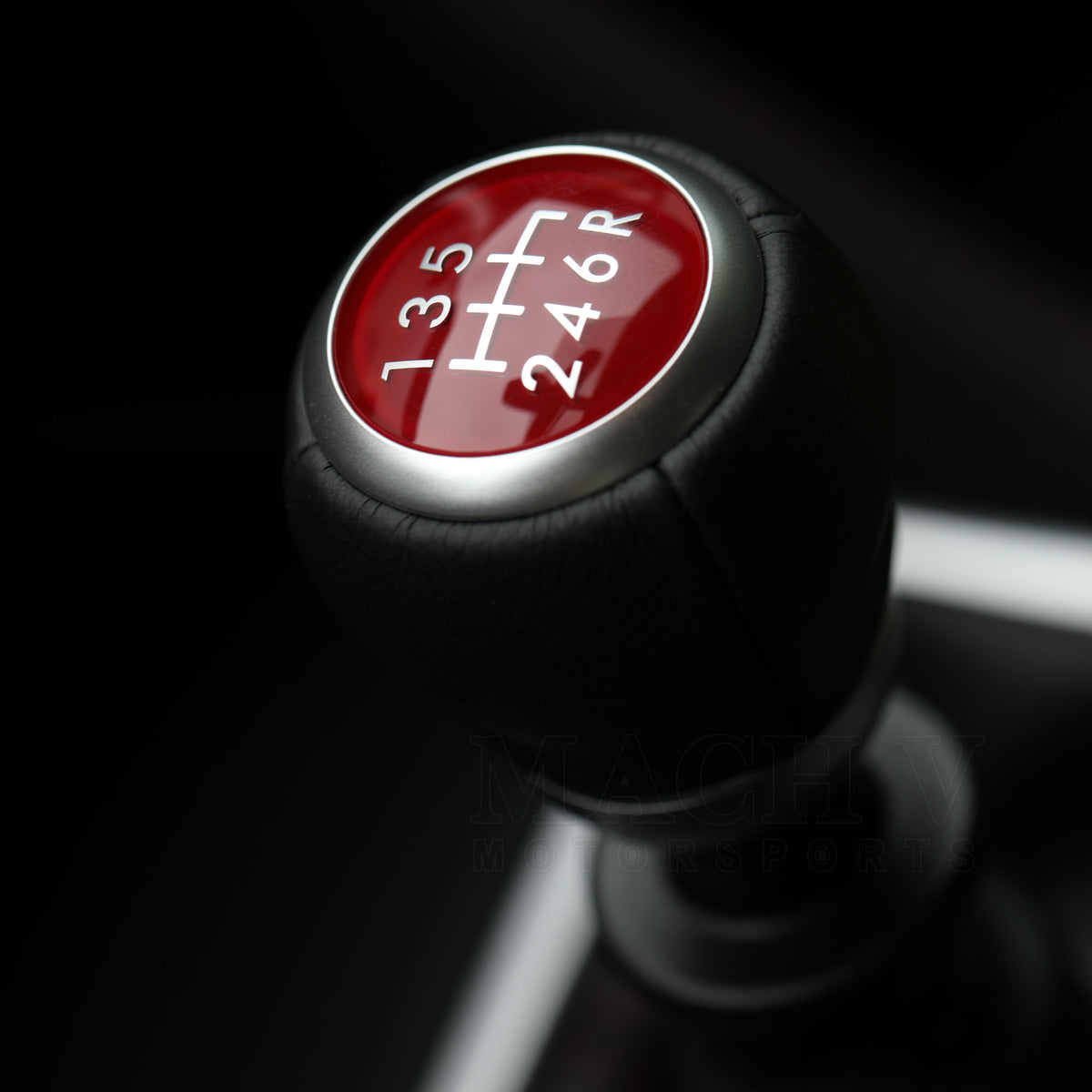 Subaru STi Leather/Red Shift Knob 6MT