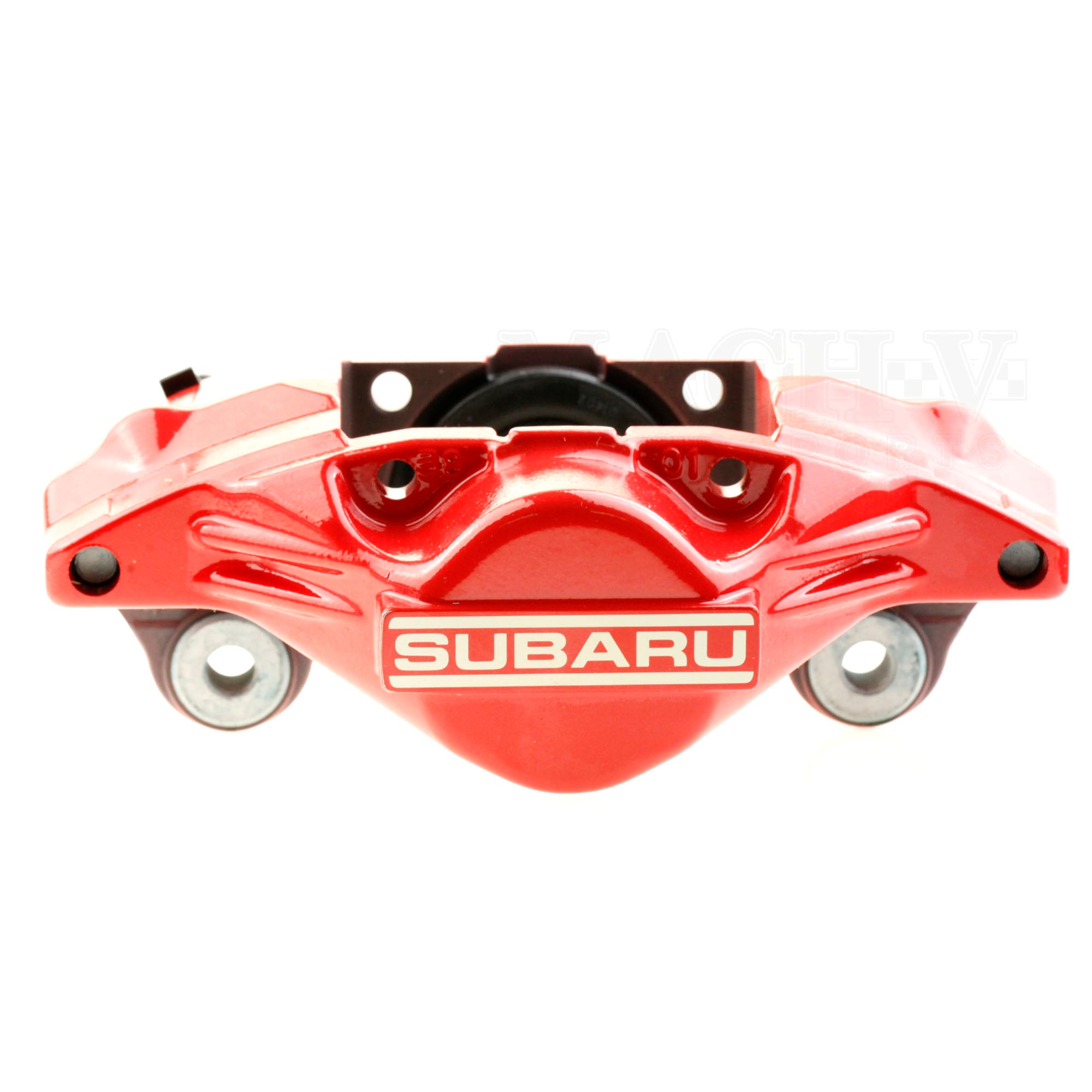 Subaru Red FHI Two-Pot Rear Brake Caliper - FastWRX.com
