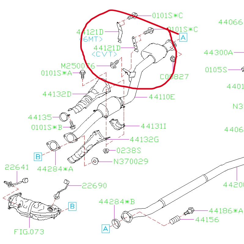 Subaru OEM Transmission to Midpipe Bracket 2015-2021 WRX