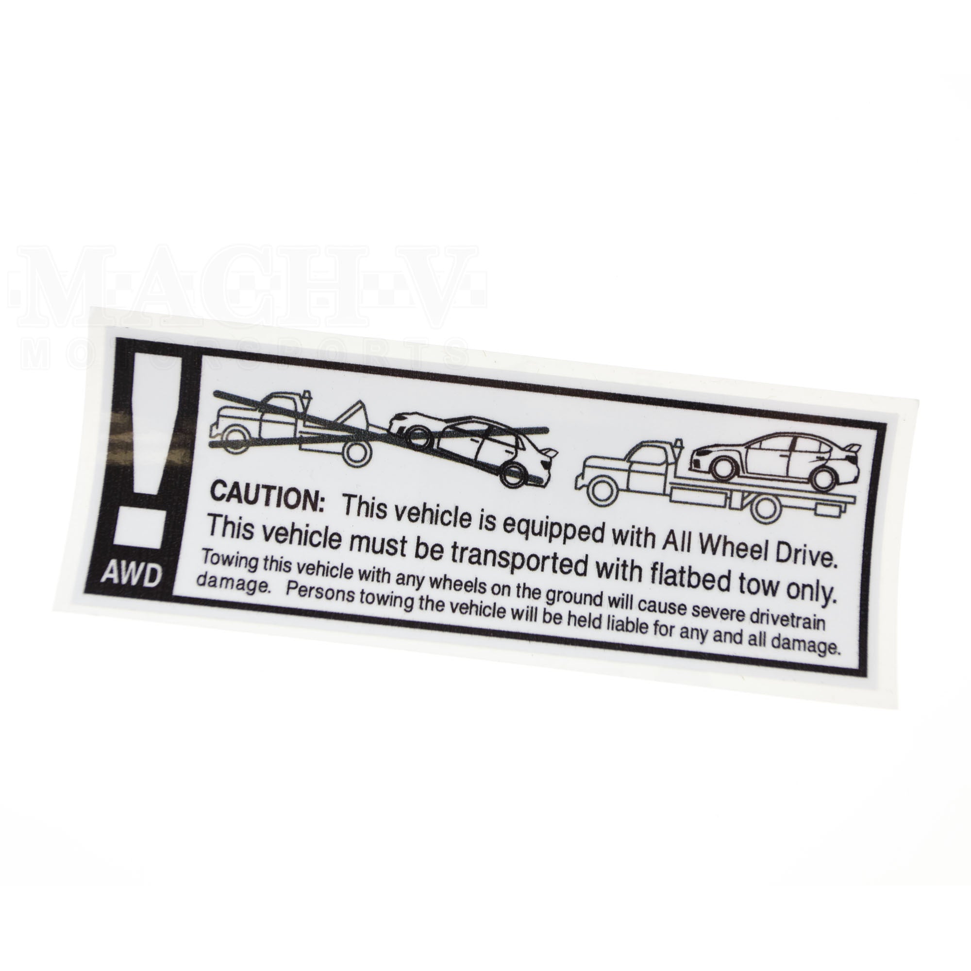 VA AWD Tow Decal