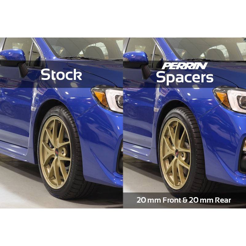 Perrin 5x114 20mm Black Hub Centric Wheel Spacers Pair FastWRX