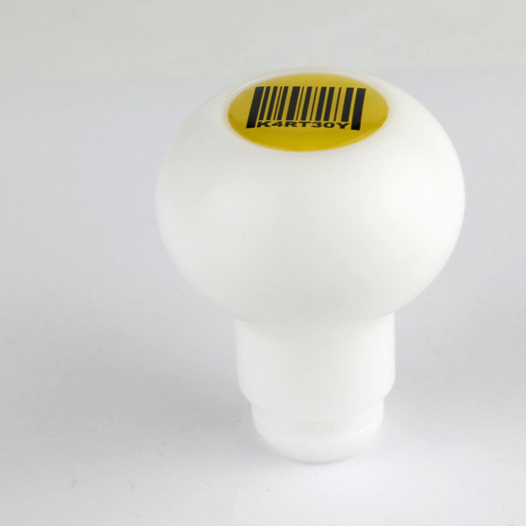 thumbnail image 2 of White Delrin Gear Shift Knob – Universal M10x1.5 – Race Rally Track Drift – RHD Performance 2 of 6