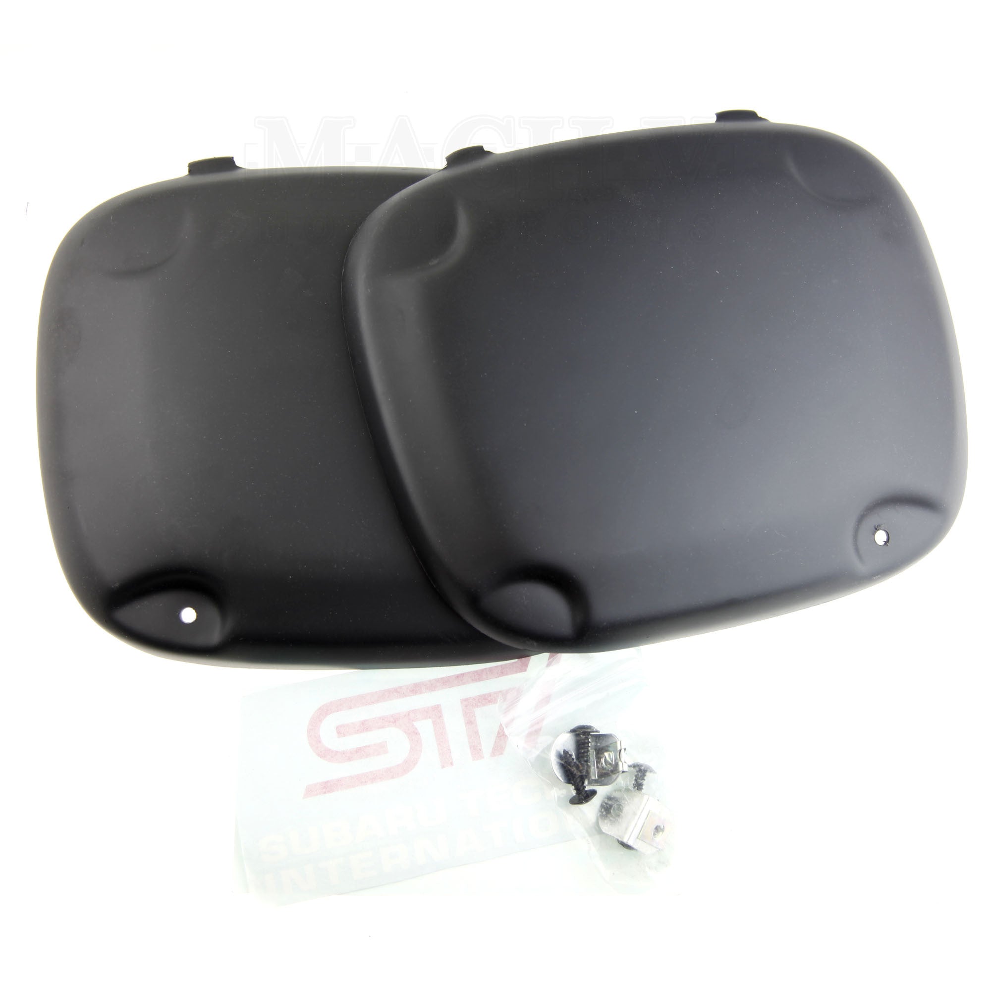 Carlab Black Matte Fog Light Covers / Bezels – Fits 2004-2005 Subaru Impreza WRX STI GDB