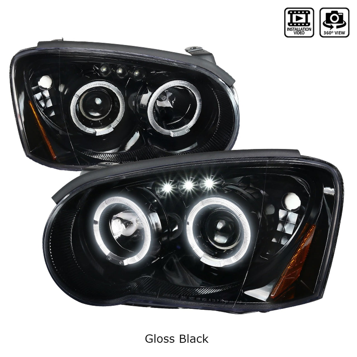 Spec-D Replacement Headlamps 2004-2005 Impreza/WRX/STI