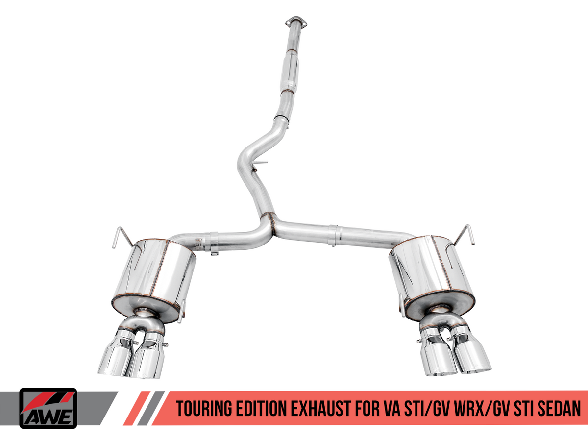 AWE Tuning Touring Cat-Back Exhaust 2015-2021 WRX