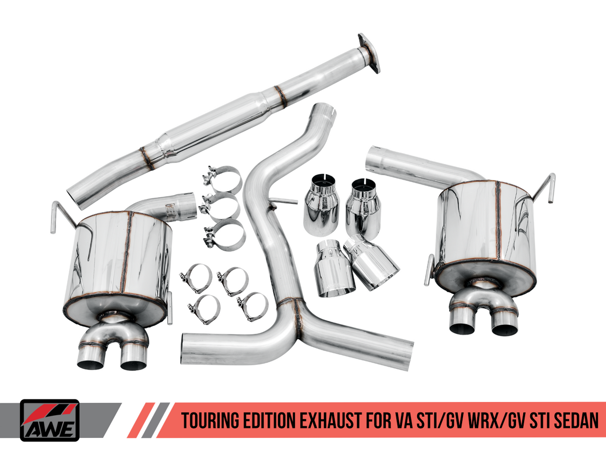 AWE Tuning Touring Cat-Back Exhaust 2015-2021 WRX