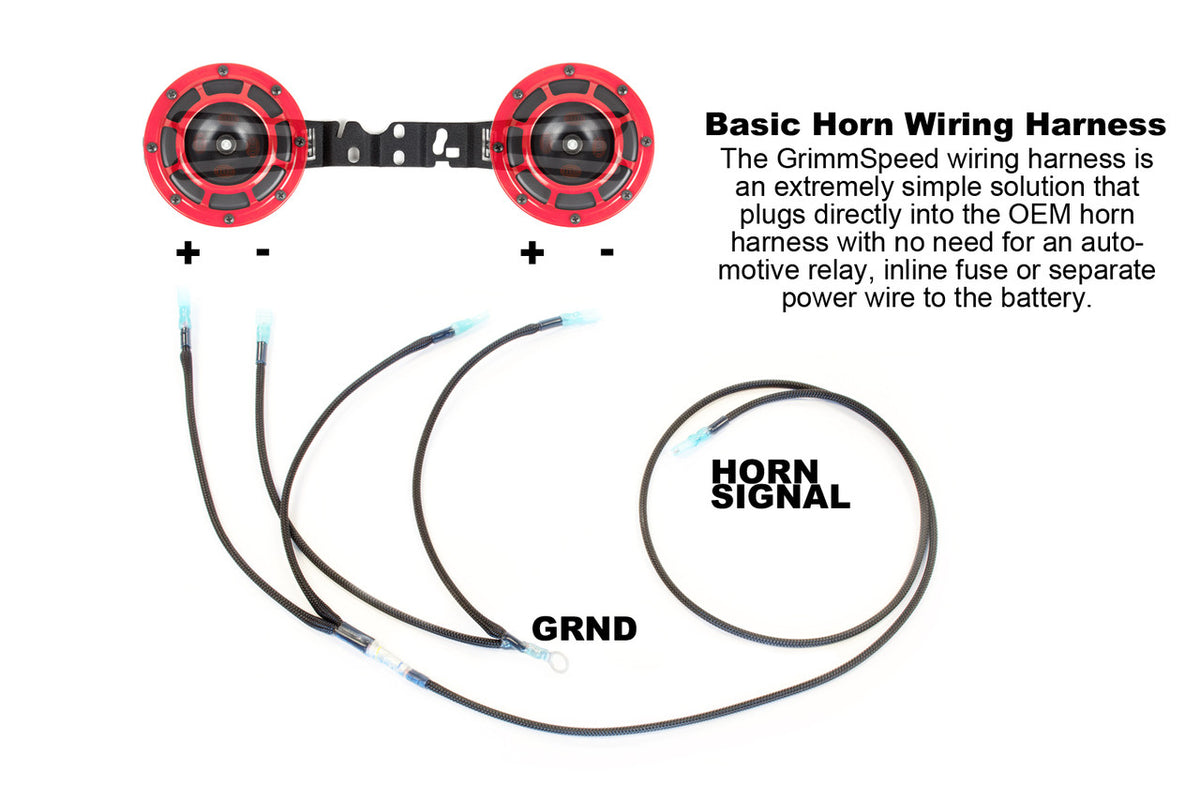 Grimmspeed Hella Horn Wiring Harness 2002-2014 WRX, 2004-2014 STI