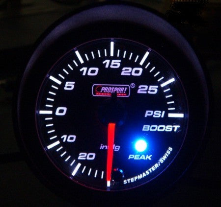 Prosport Premium Peak/Warning Boost Gauge - 52mm