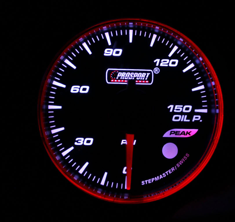 Prosport Halo Series Oil Pressure Gauge