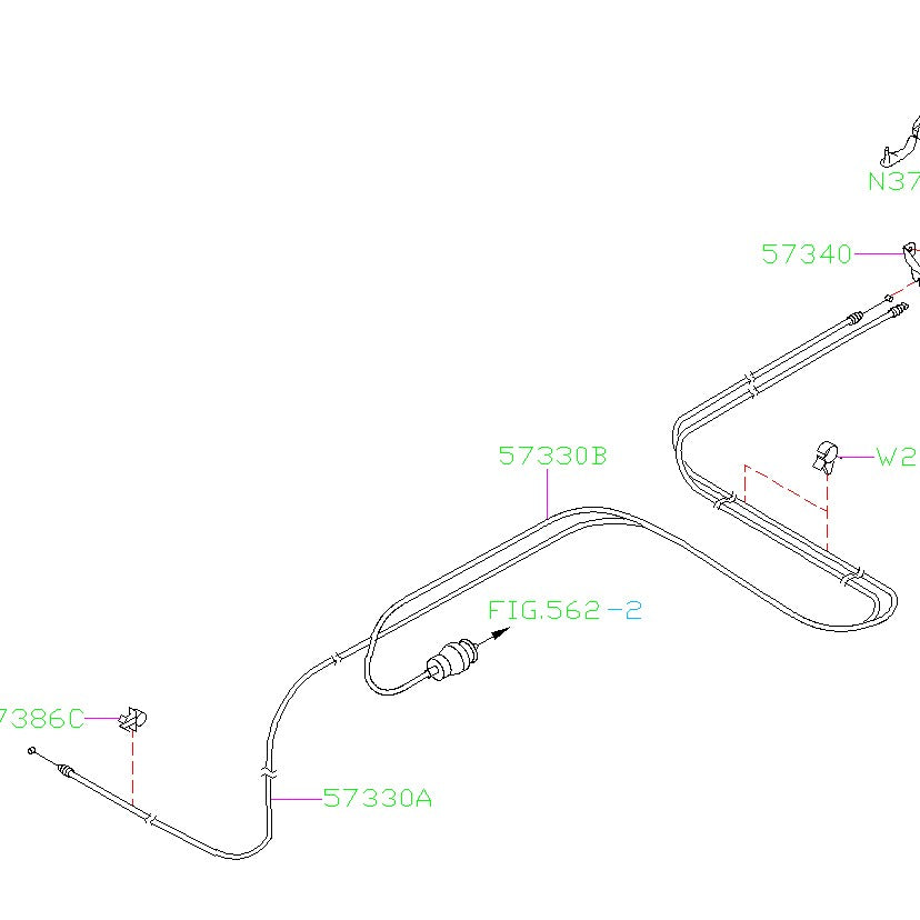 Subaru OEM Gas Cap Flap Cable 2008-2014 Impreza/WRX/STI