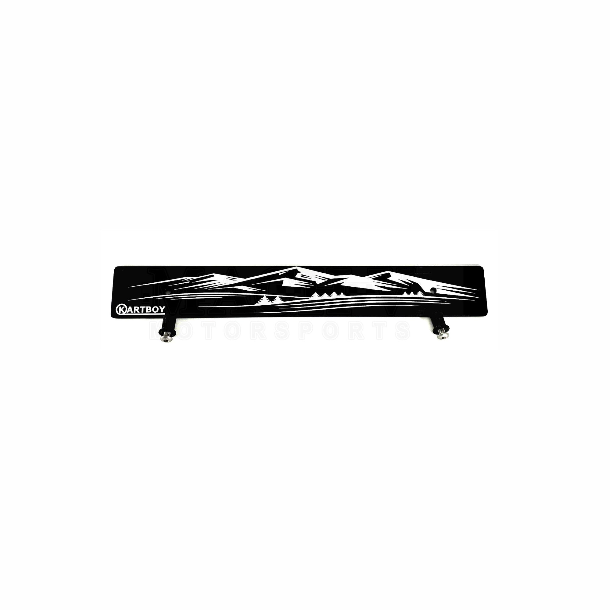 Kartboy License Plate Delete Black Mountains
