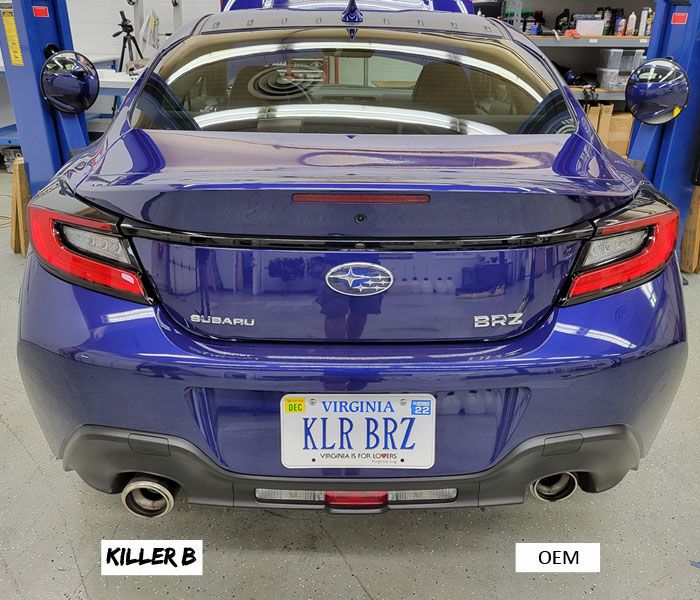 Killer B Motorsport Exhaust Tip Extensions 2022+ BRZ/GR86
