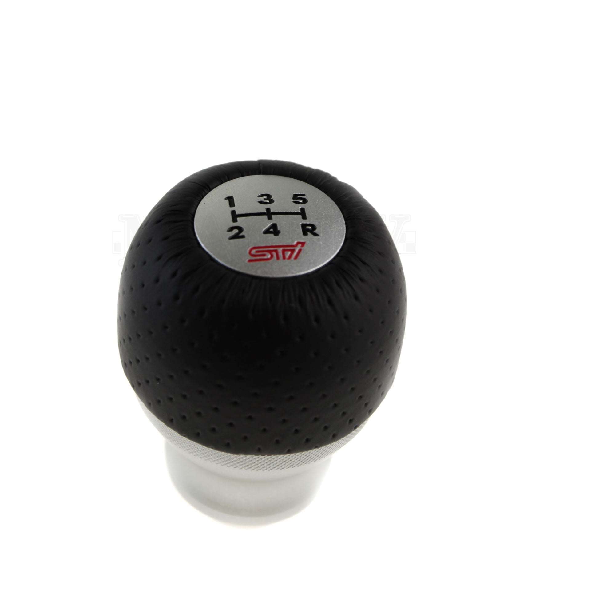 STI Leather/Aluminum Shift Knob - 5MT