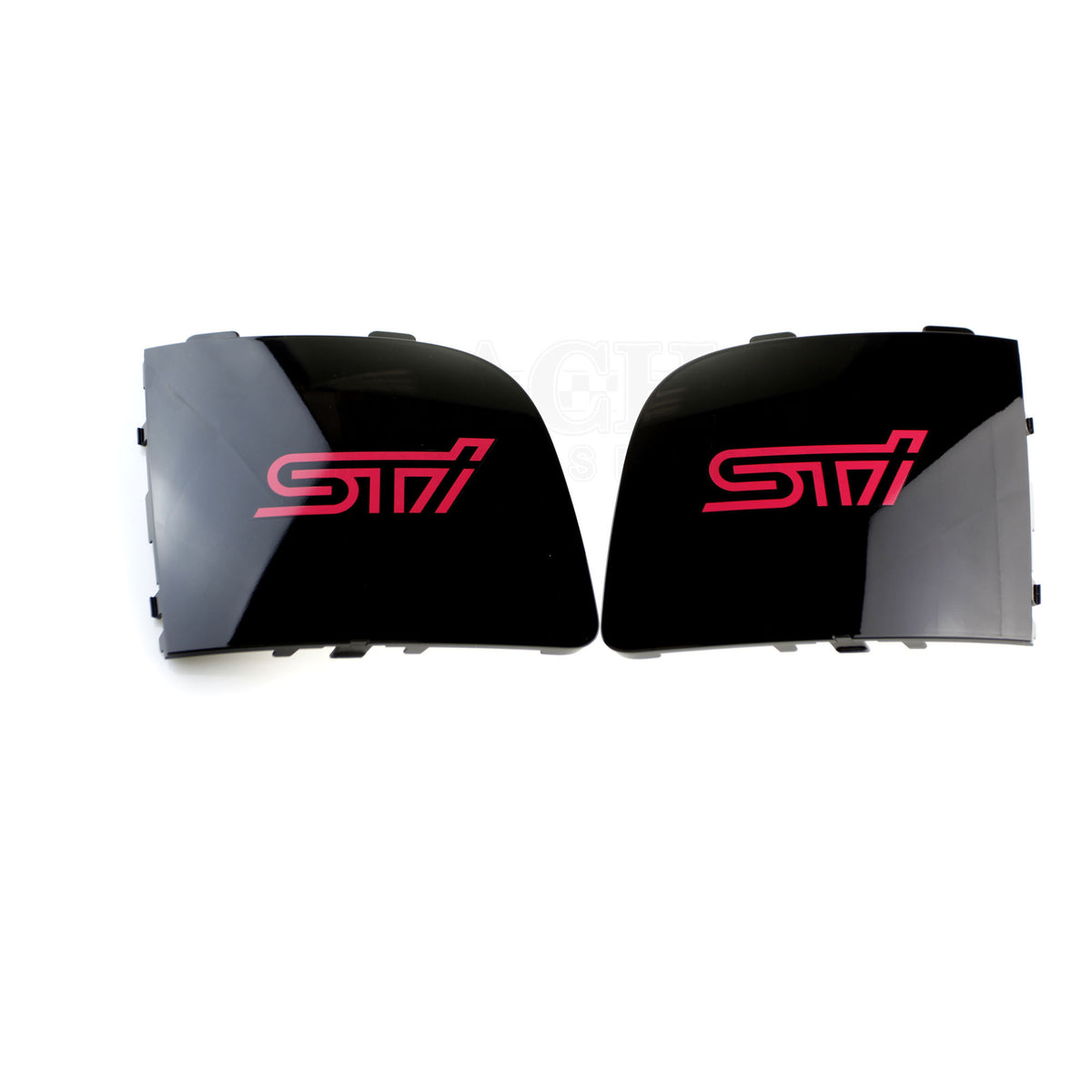 2006-2007 STI fog lamp covers Obsidian Black Pearl